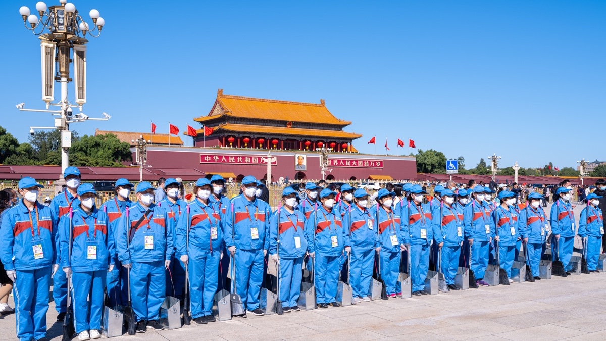 盛世73周年華誕，美汐清潔在天安門廣場向祖國獻(xiàn)禮！